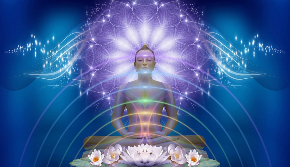 Buddha meditating to awaken kundalini get enlightened