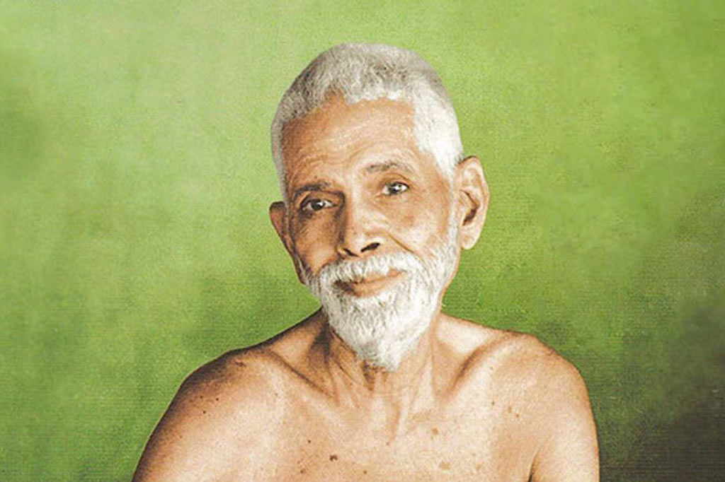 Ramana Maharshi in sahaja samadhi